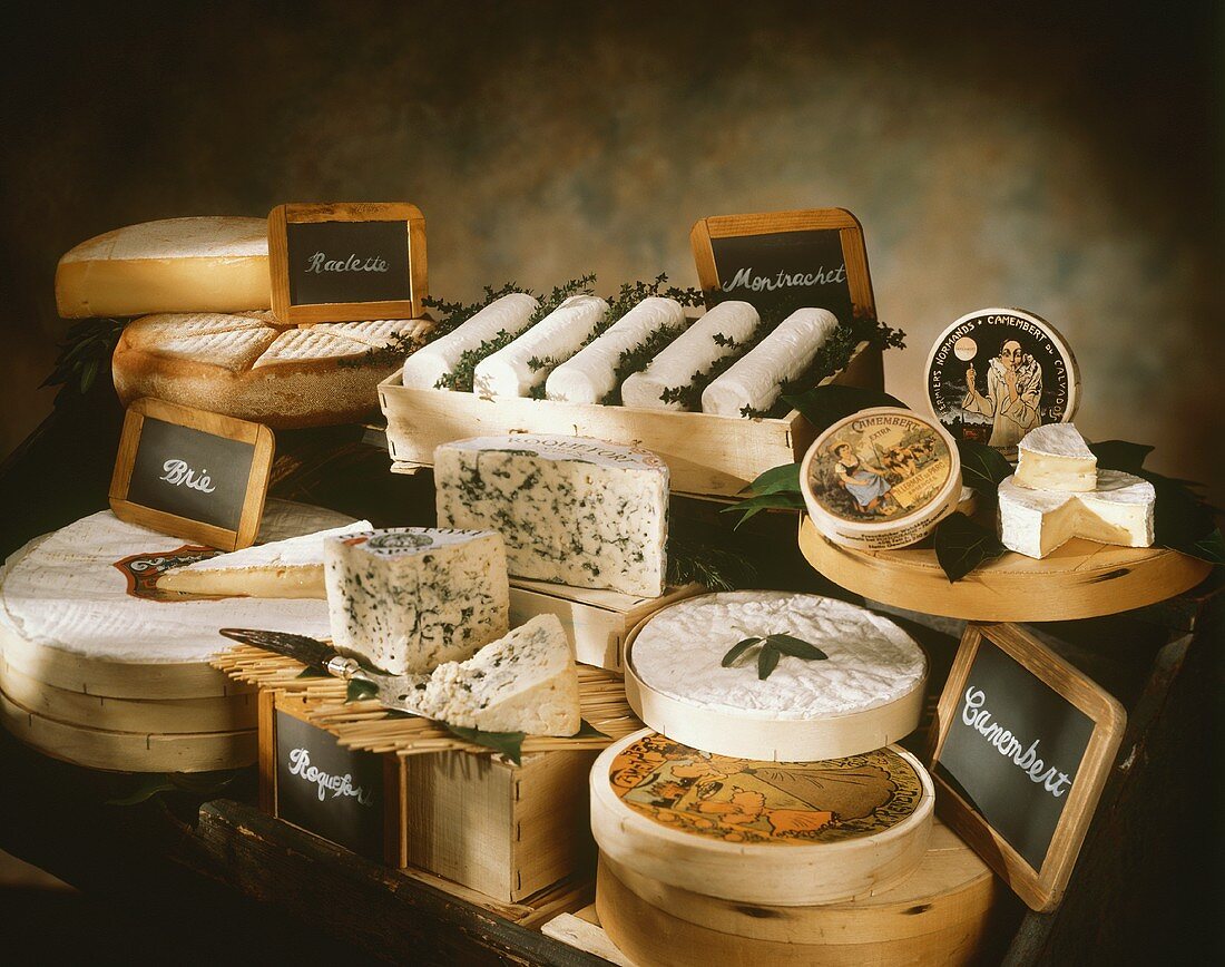 An Assortment of French Cheeses
