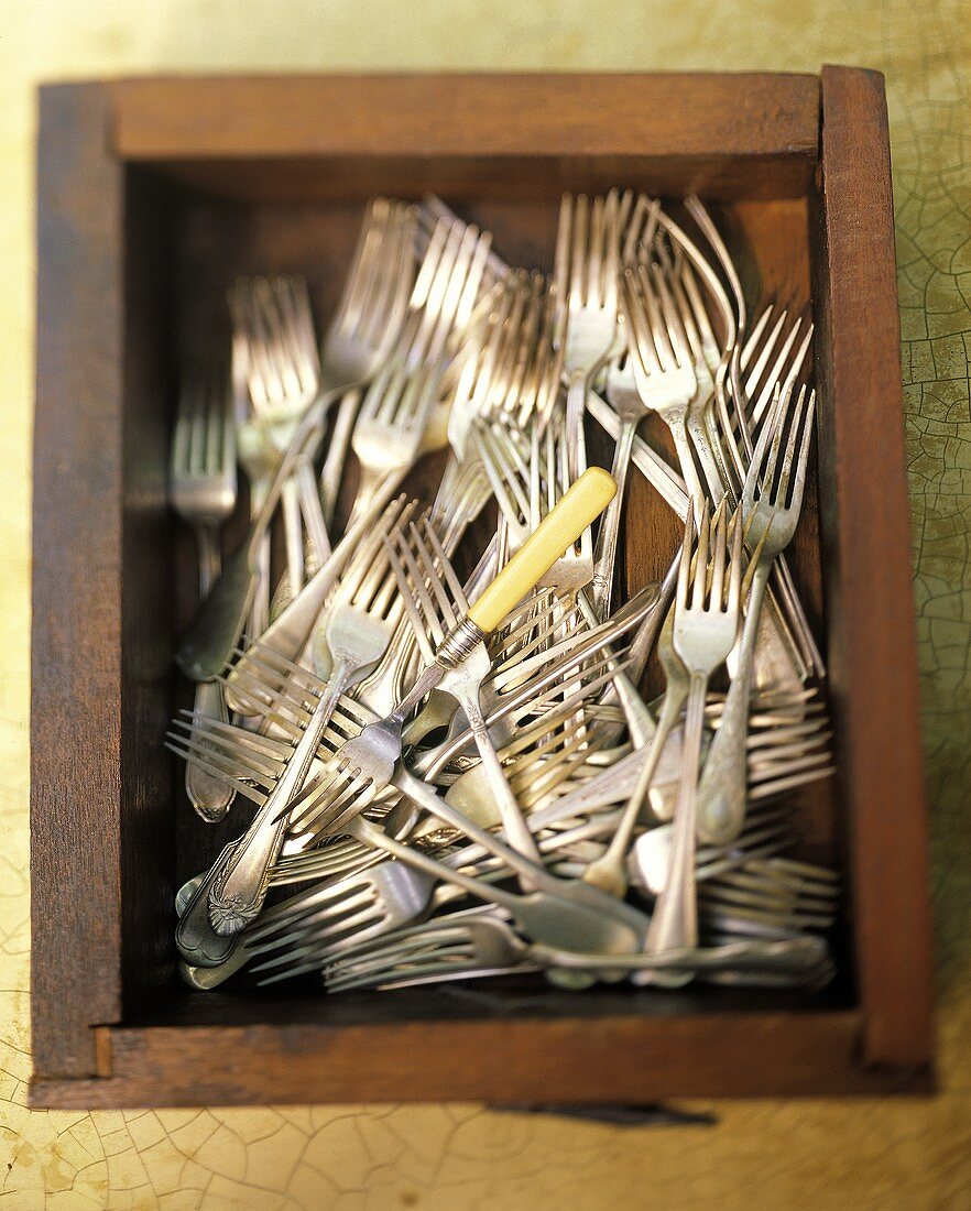 A Drawer Filled with Forks