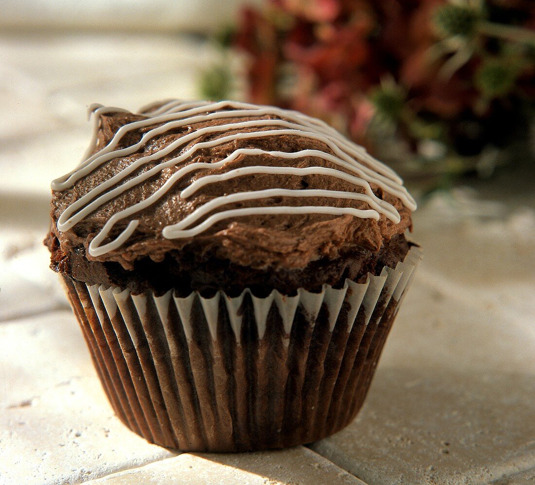 Iced Chocolate Cupcake