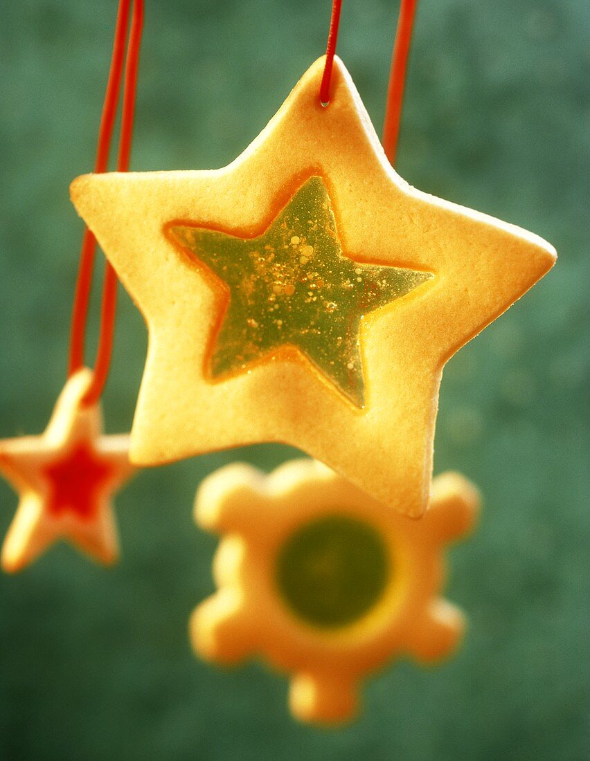 Stained Glass Star Cookie Ornament