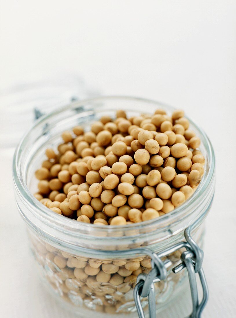 Soya Beans in an Air Tight Container
