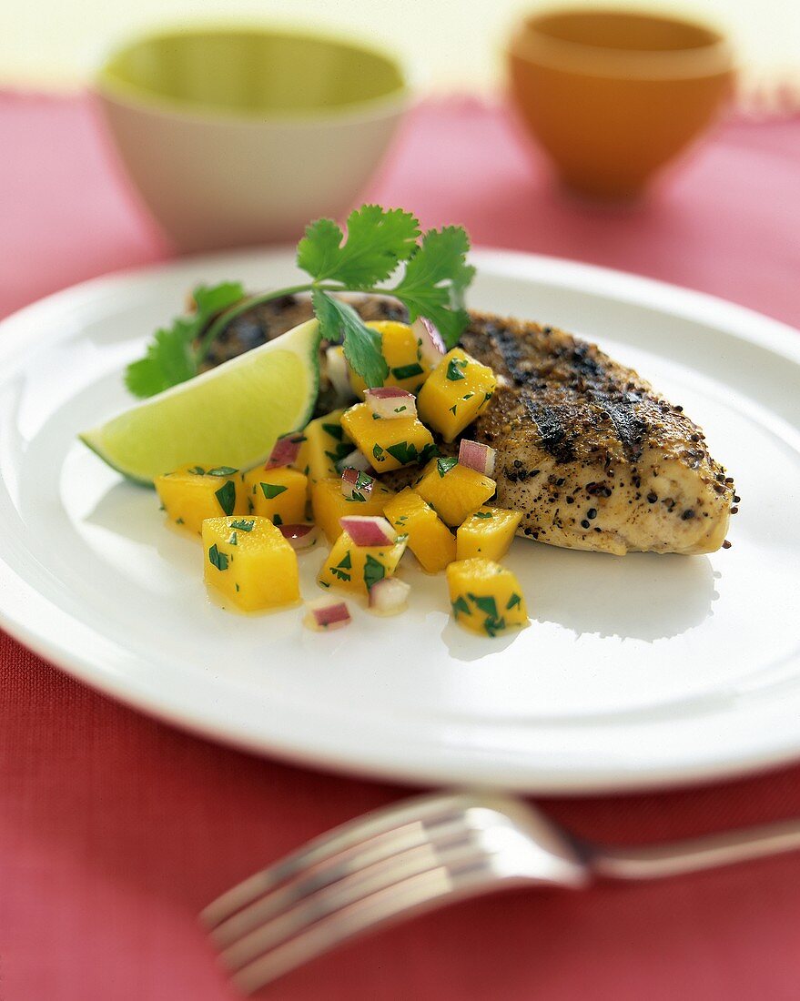 Grilled Chicken Breast with Salsa