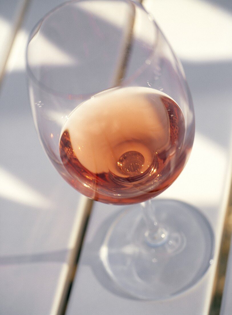 Rosewein im Glas