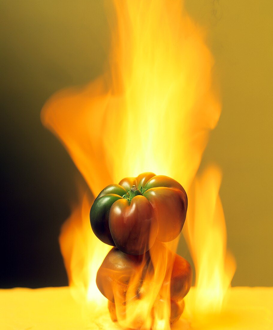 Peppers on Fire