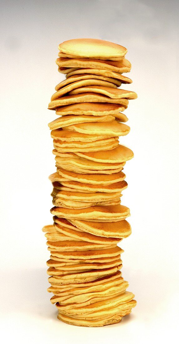 Viele Pancakes auf einem Stapel