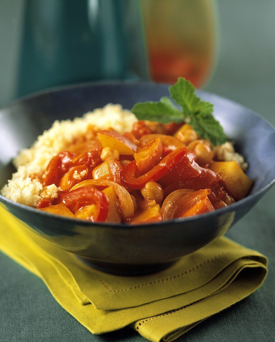 Vegetable Curry with Couscous