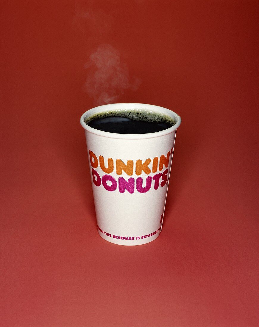 A Cup of Steaming, Black Dunkin Donuts Coffee