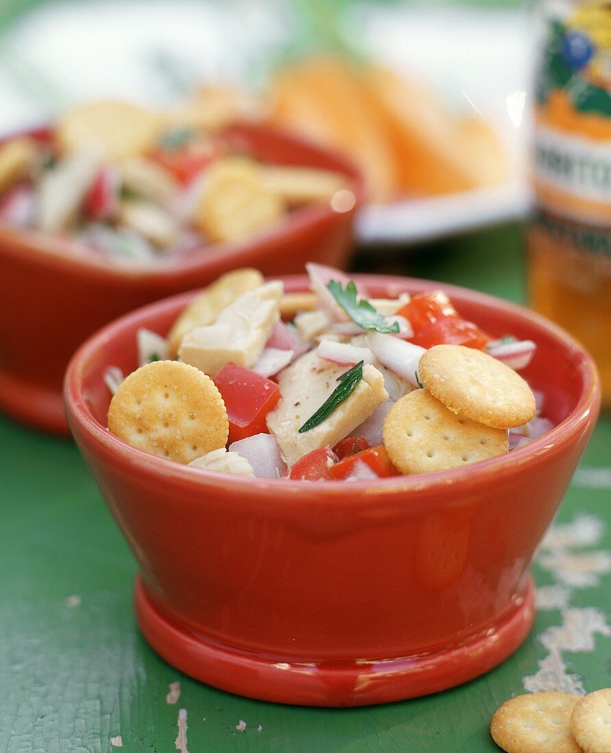Tuna Salad with Mini Ritz Crackers