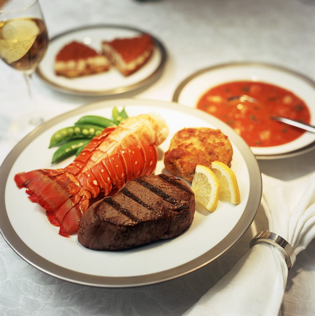 Surf and Turf: Lobster Tail with Steak