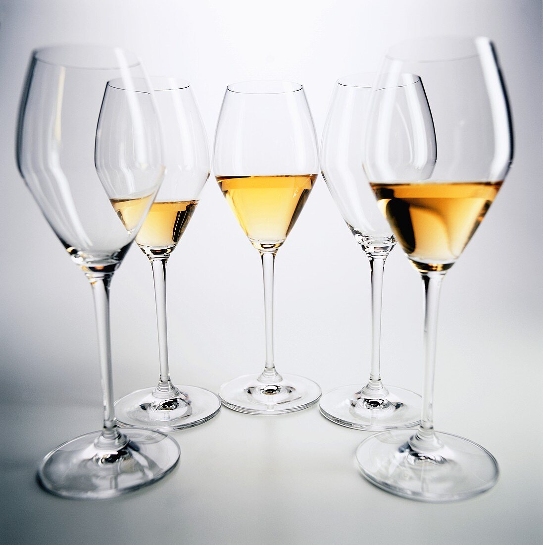 Five Wine Glasses