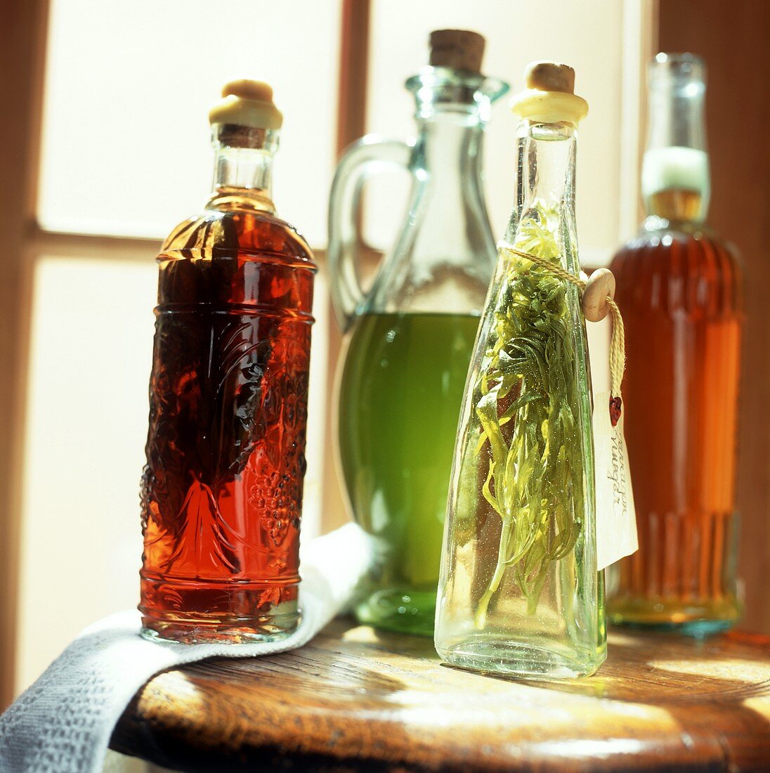 Four Bottles of Oils and Vinegar