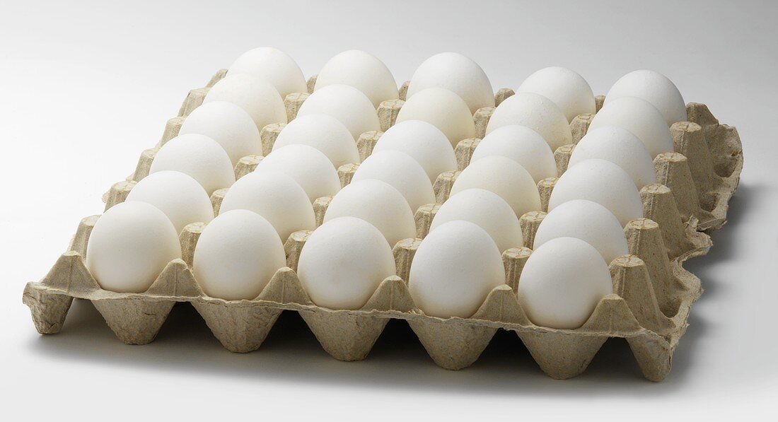 A Tray of Brown Eggs