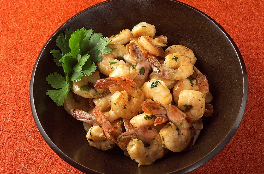 Shrimp Sauteed with Cilantro