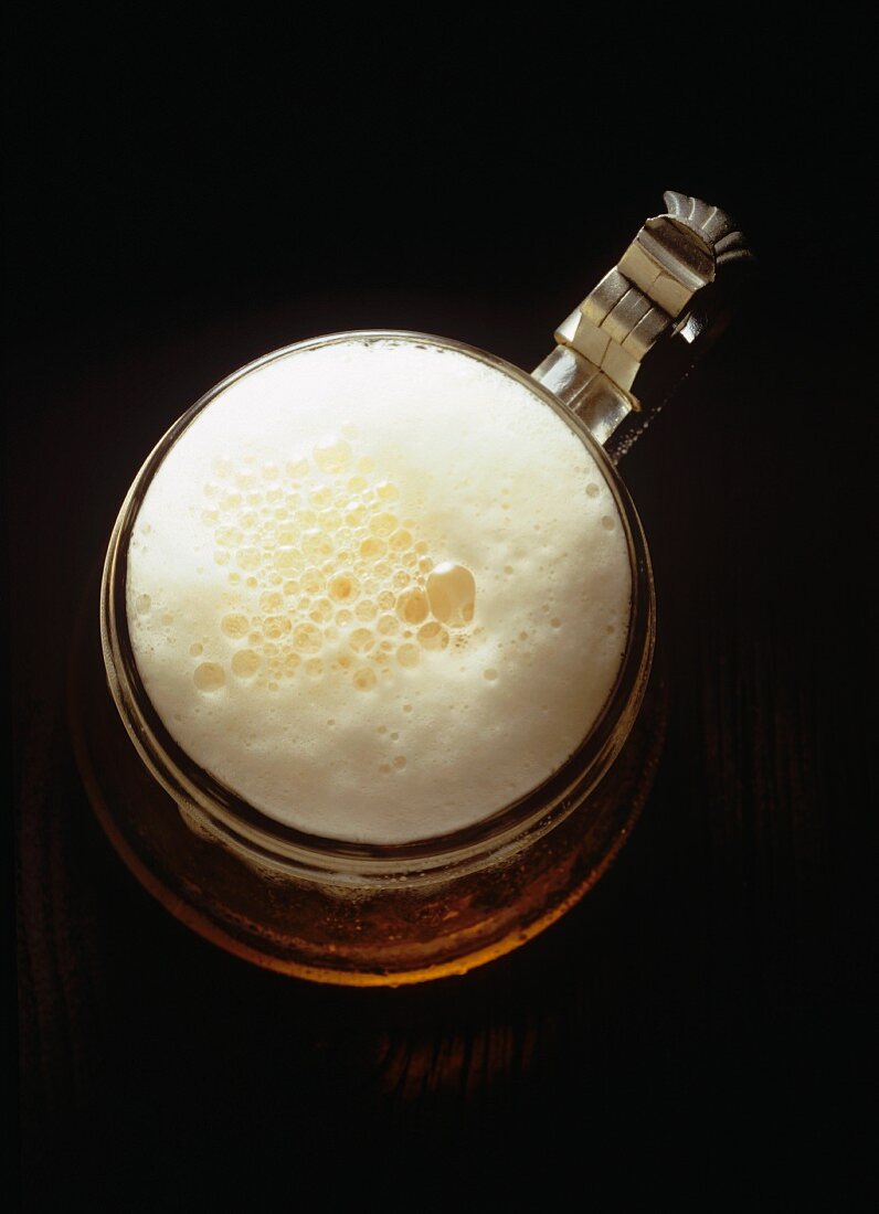 Beer Foam at the Top of a Stein