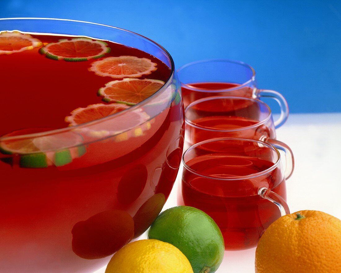Punch with citrus fruit