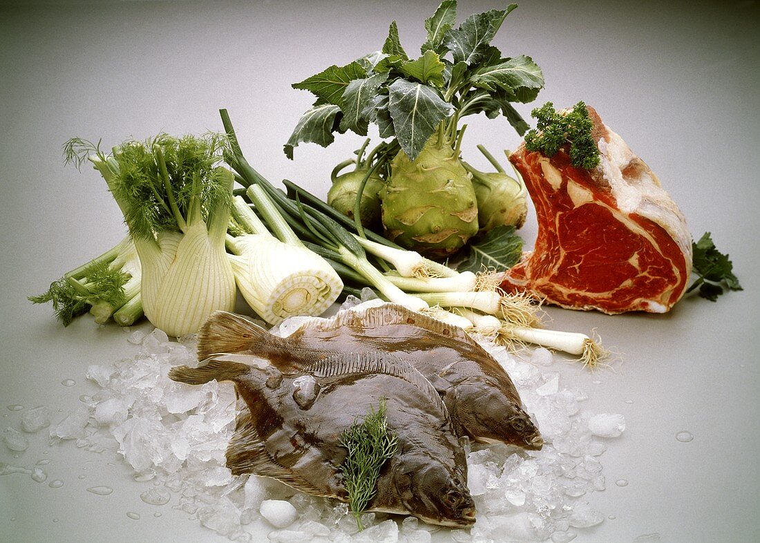 Gemüse; Fleisch & Fisch
