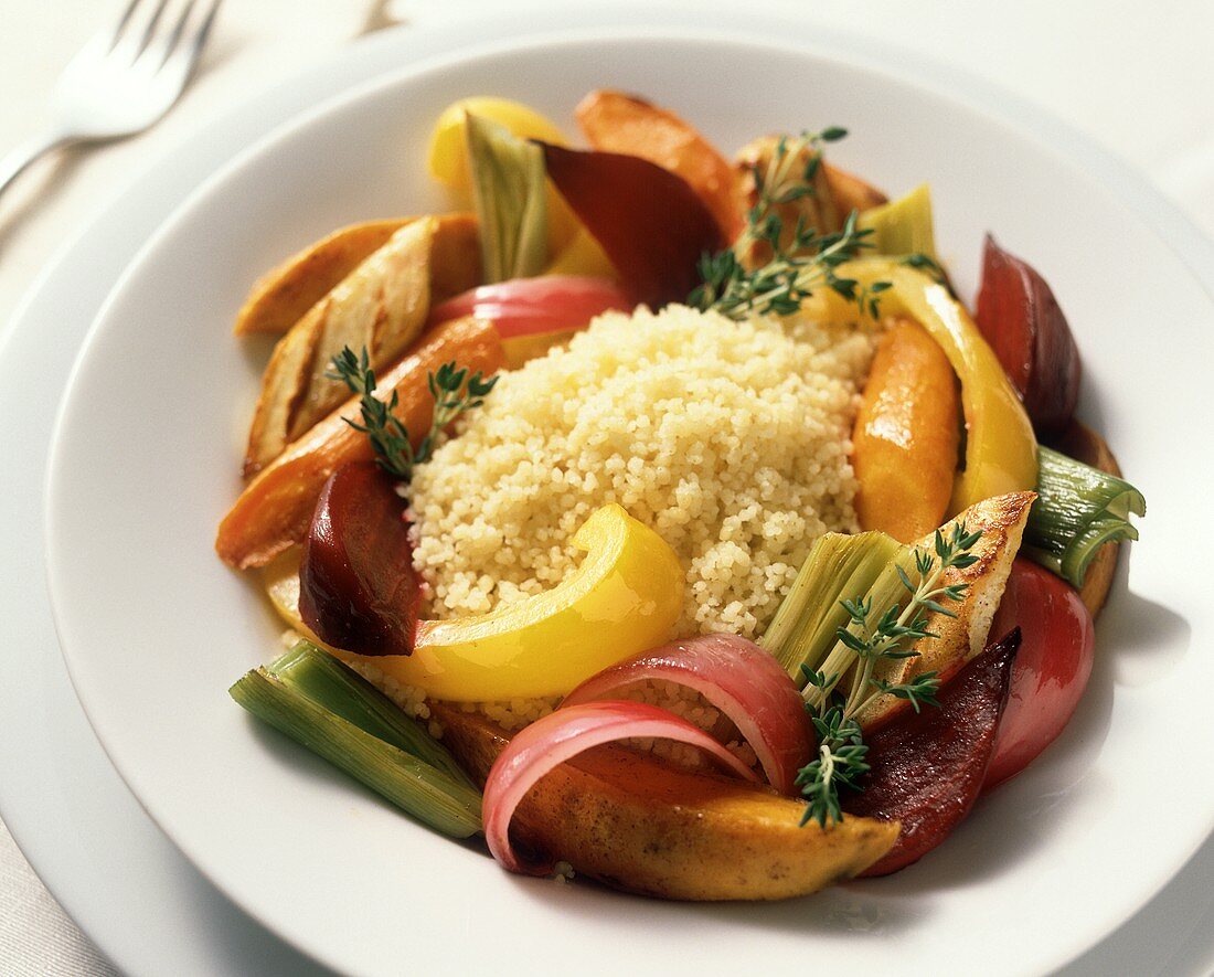 Couscous with Roasted Winter Vegetables