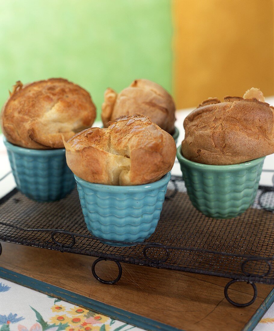 Popovers in baking dishes