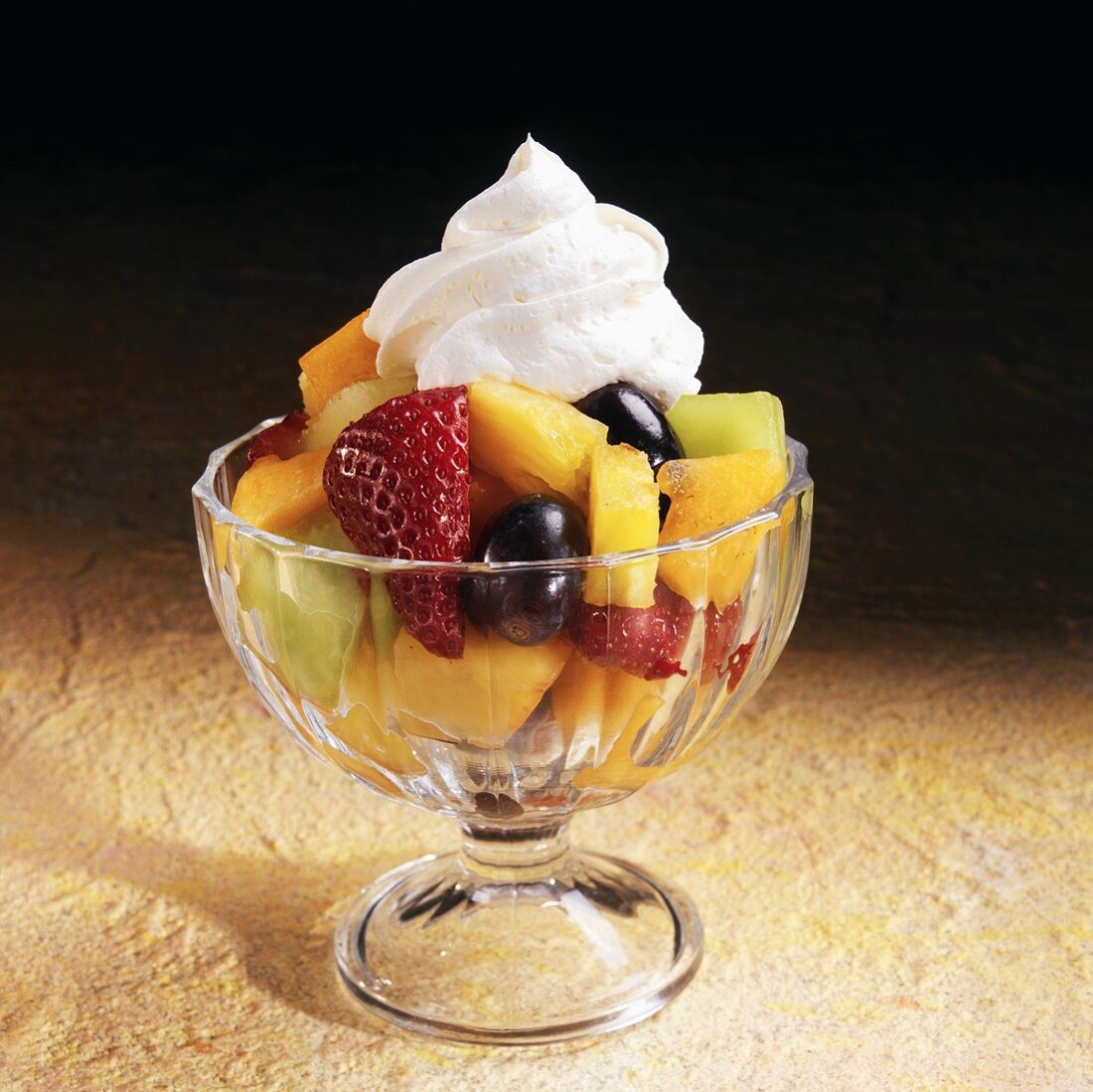 Fruit Salad with Whipped Cream