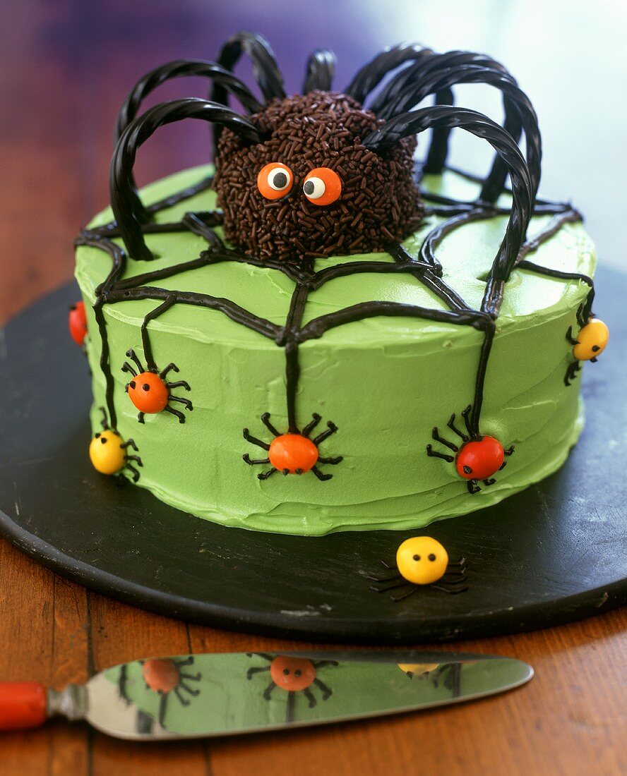 A Spider Cake for Halloween