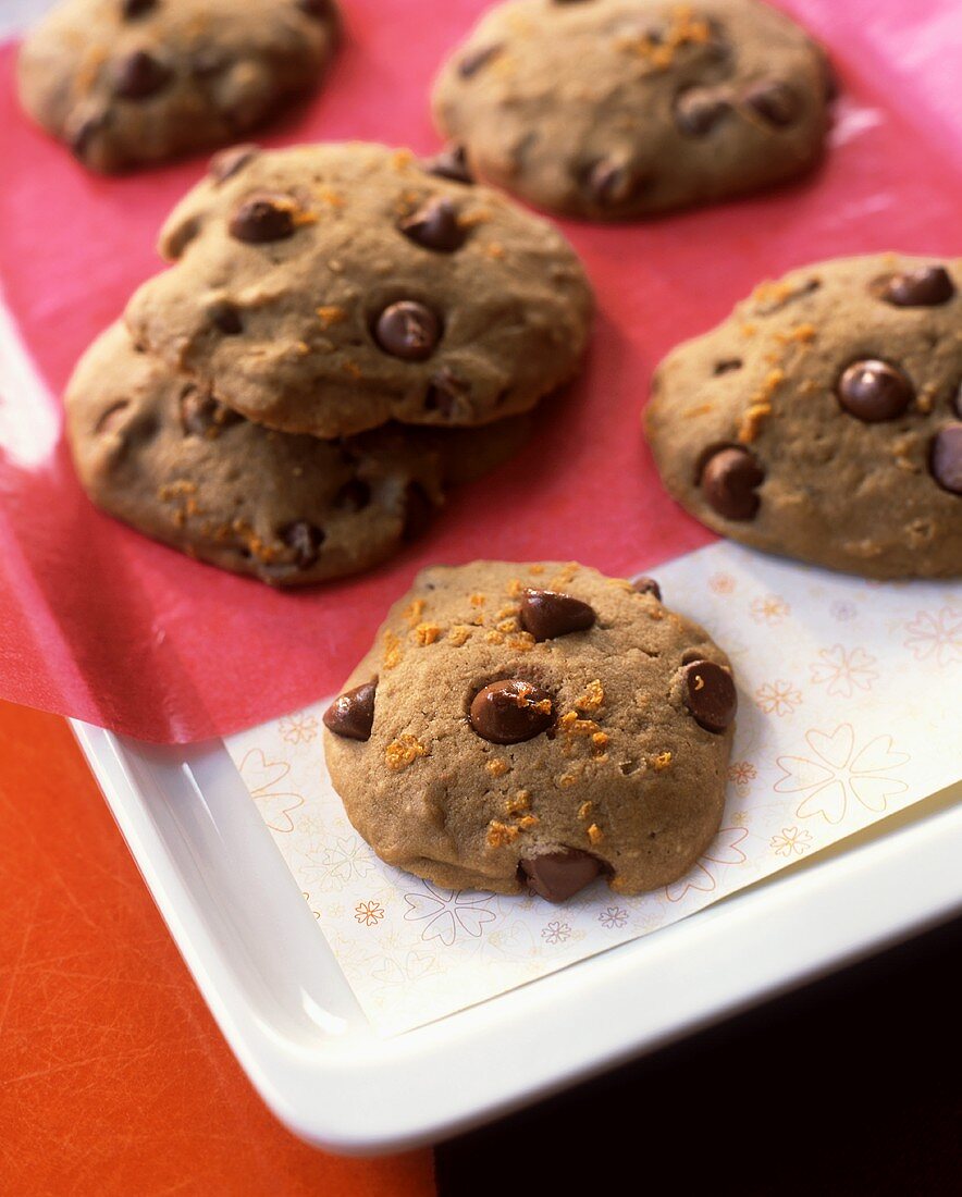 Chocolate Chip Orange Cookies