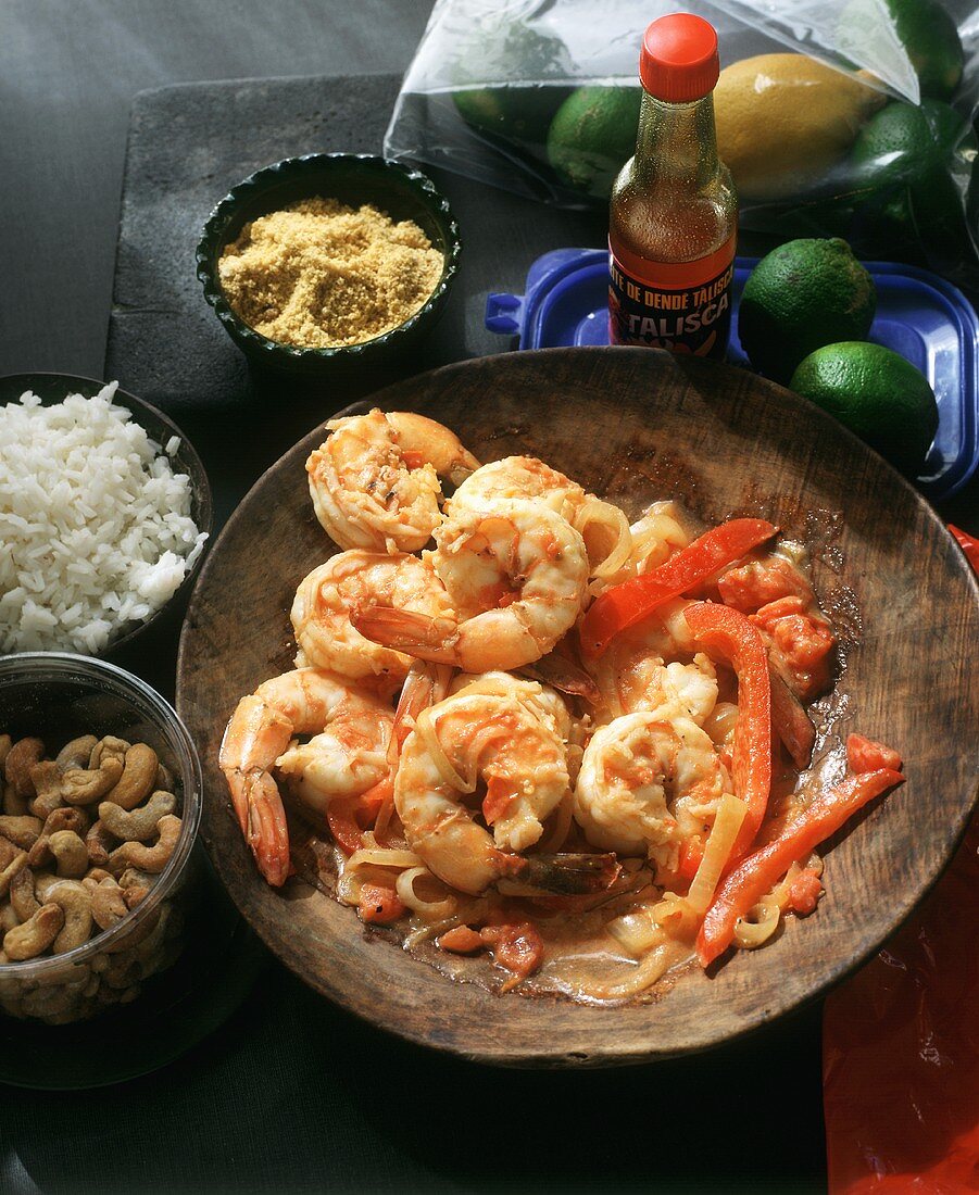 Camarão alho e óleo (Brazilian Shrimp Dish)