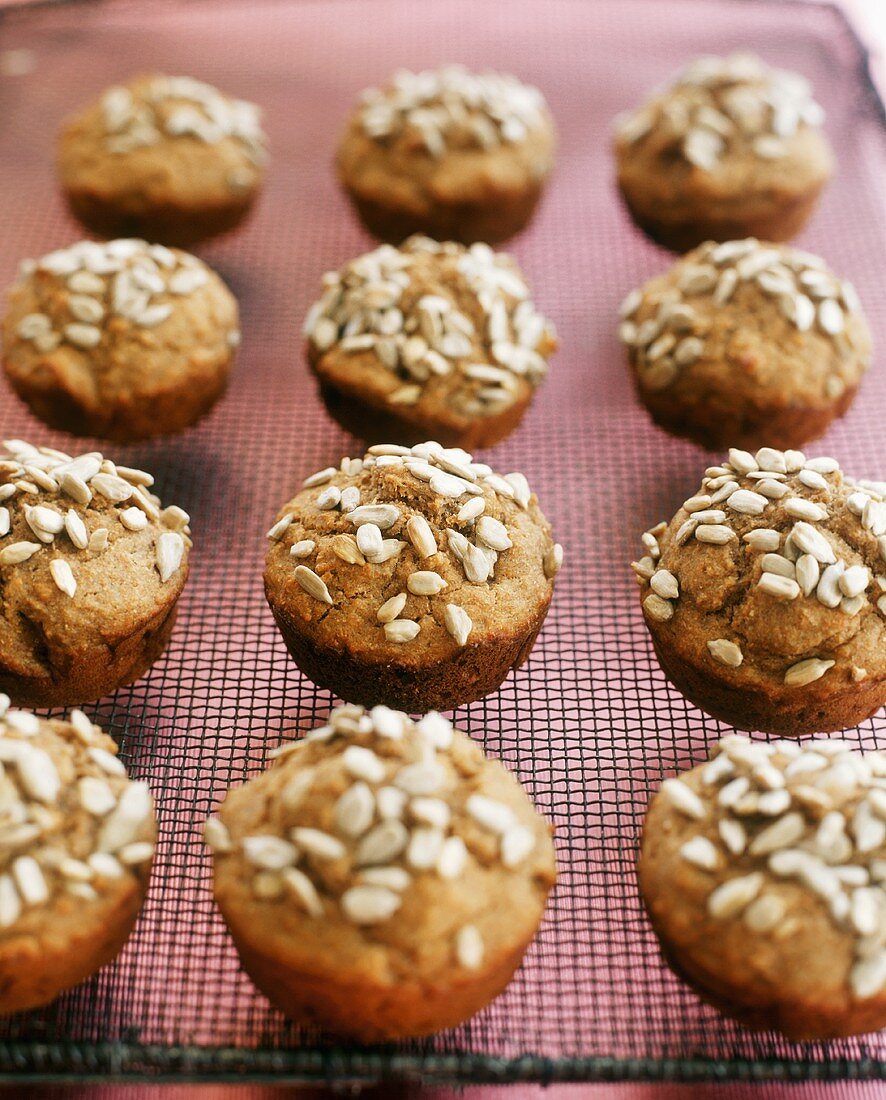 Muffins with sunflower seeds