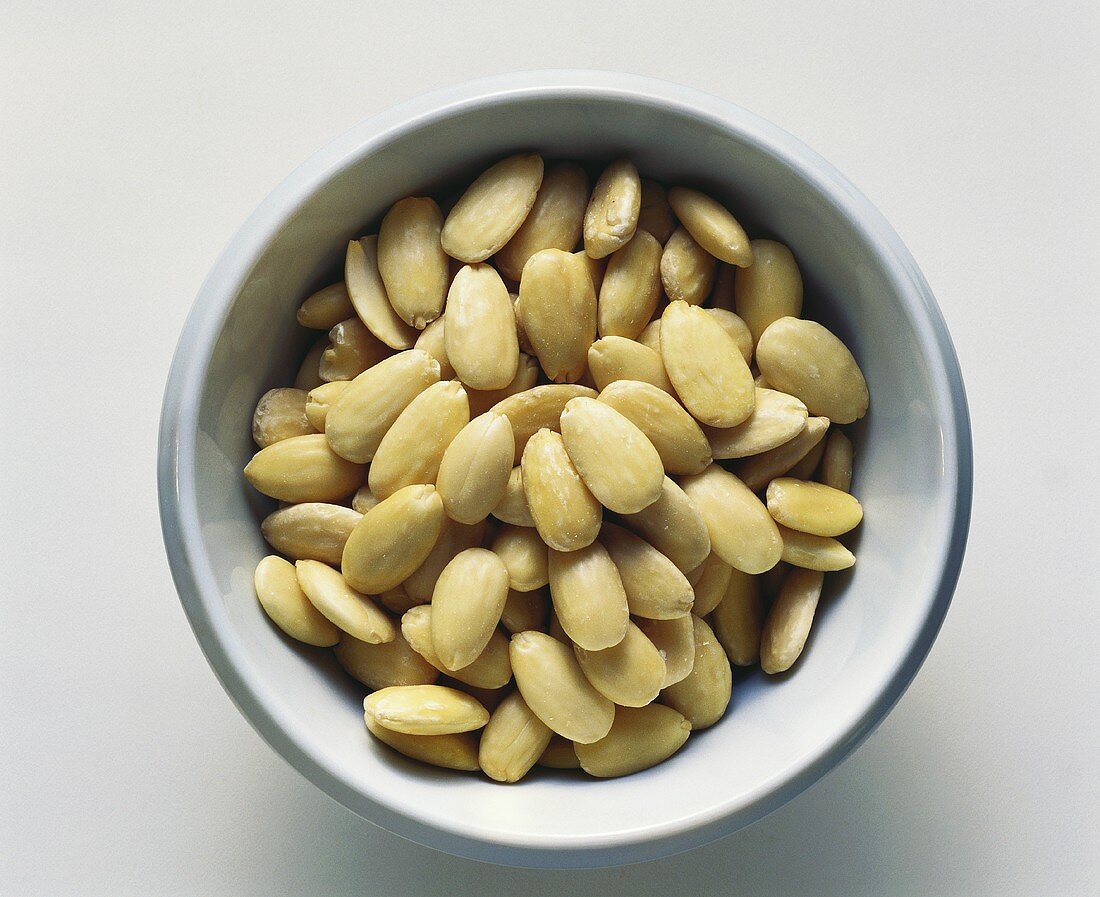 Blanched Almonds in a Bowl