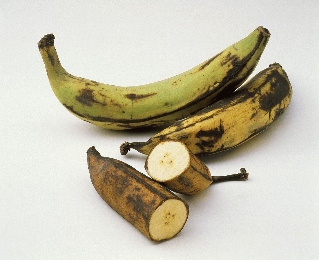 Still Life of Plantains; One Cut in Half