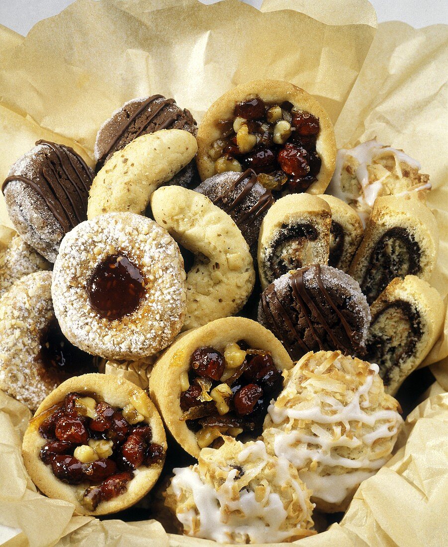Assorted Cookies in Tissue Paper