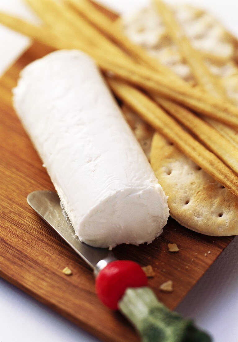 Goat Cheese Log with Knife