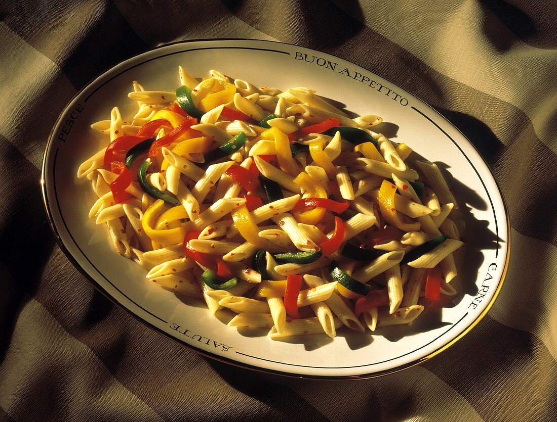 Penne Pasta with Bell Peppers