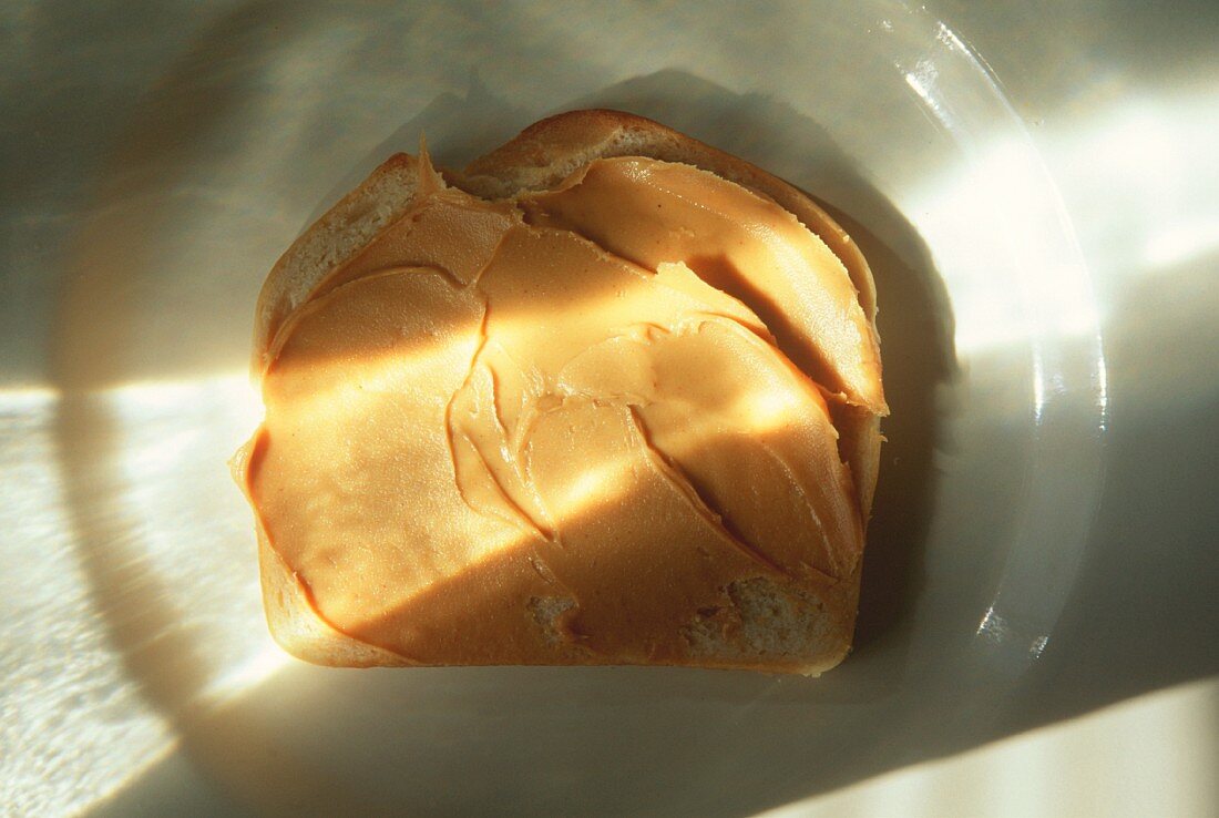 Open peanut Butter Sandwich