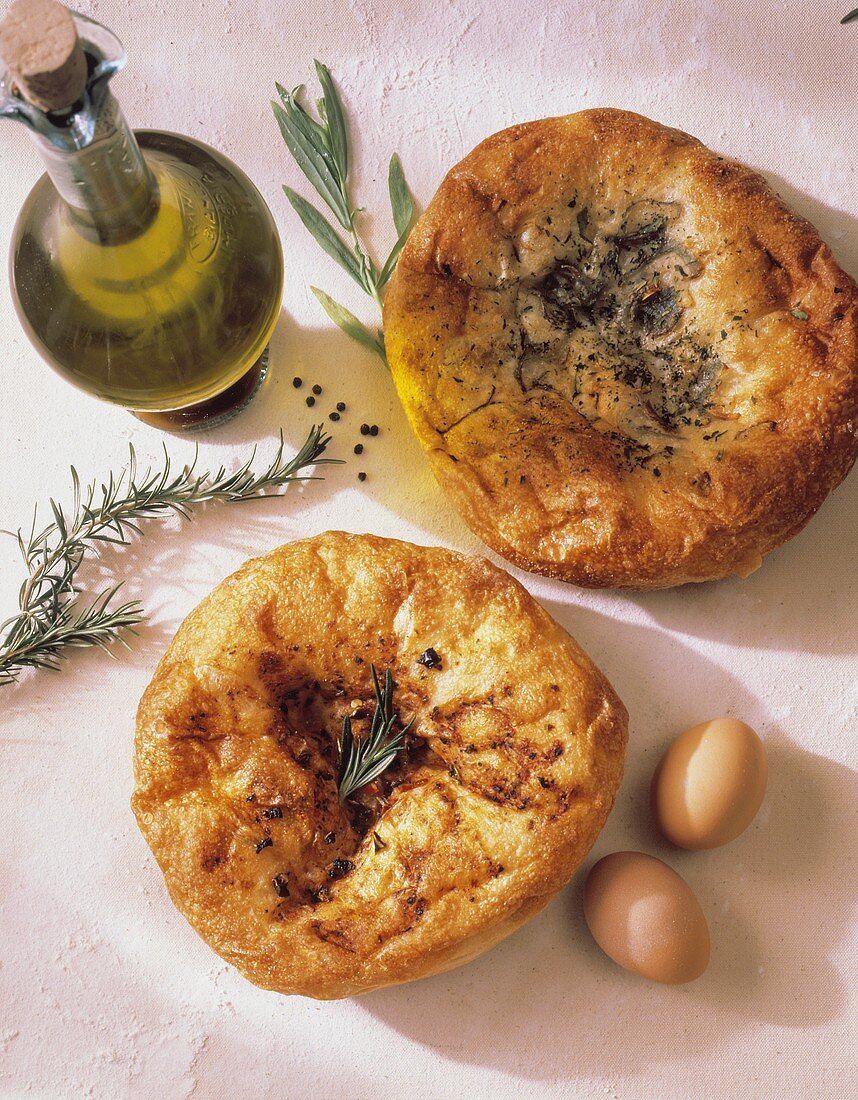 Focaccia with Herbs and Oil