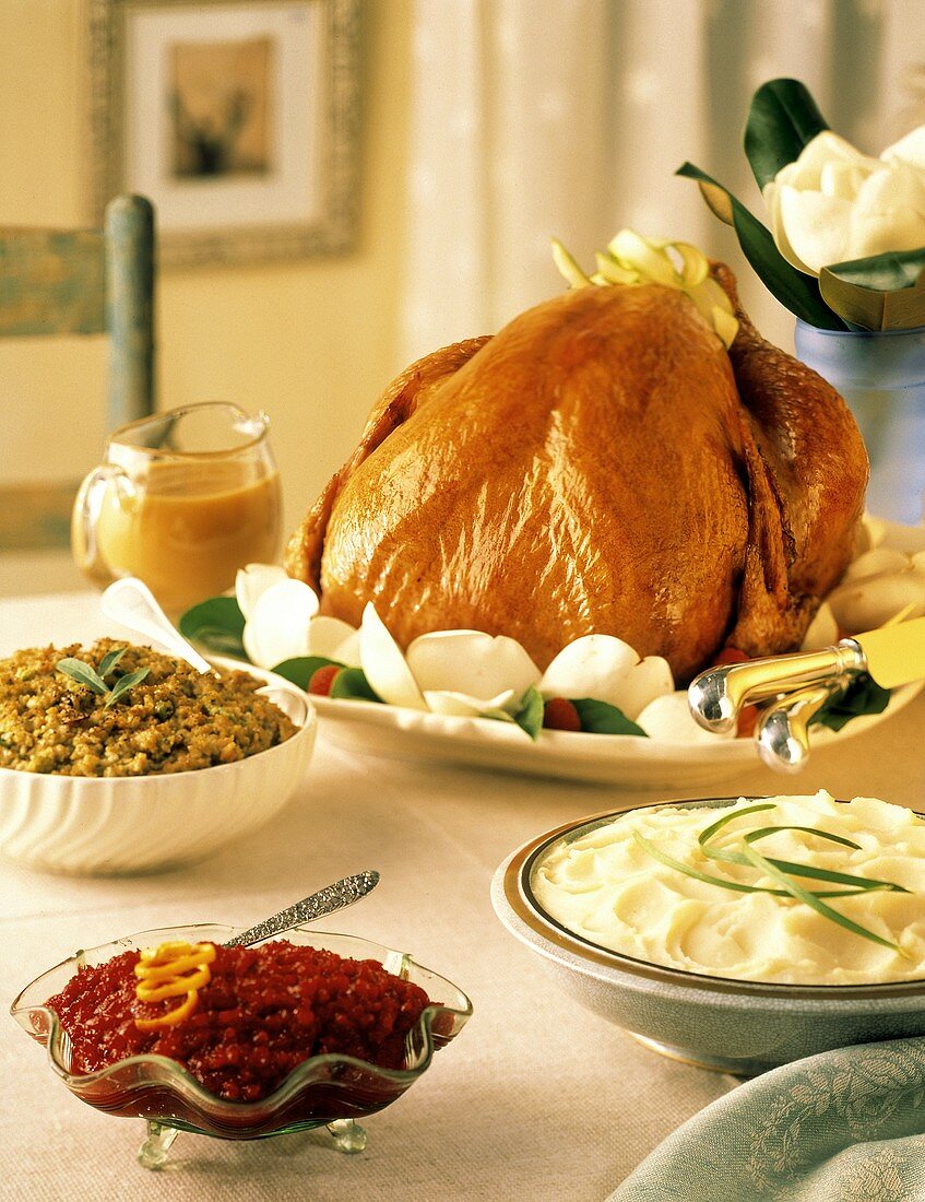 Roast Turkey Dinner for Thanksgiving
