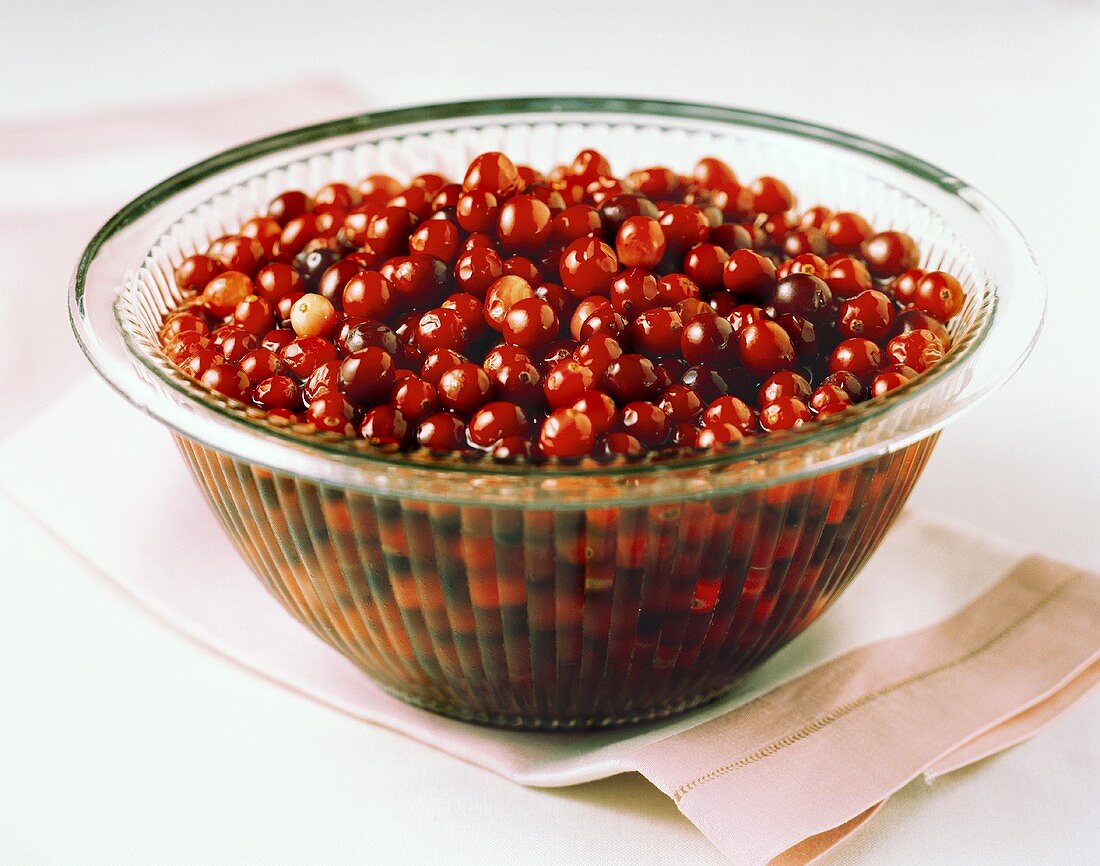 A Bowl of Fresh Cranberries