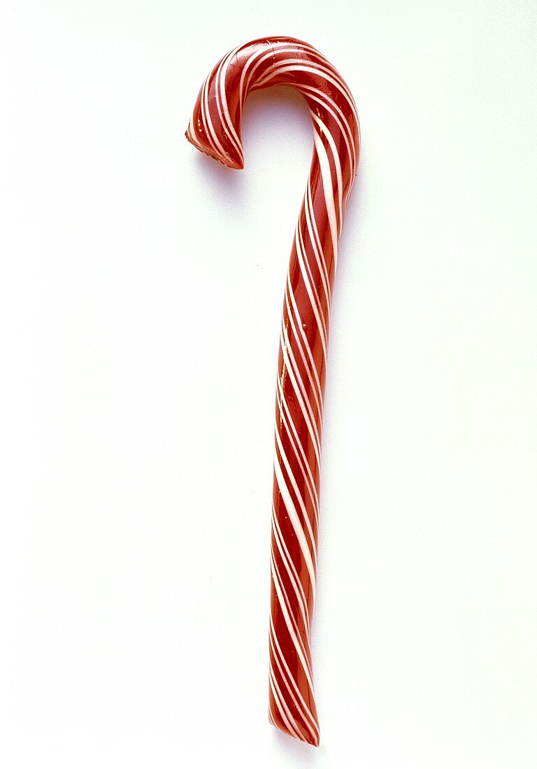 One Red and White Striped Candy Cane