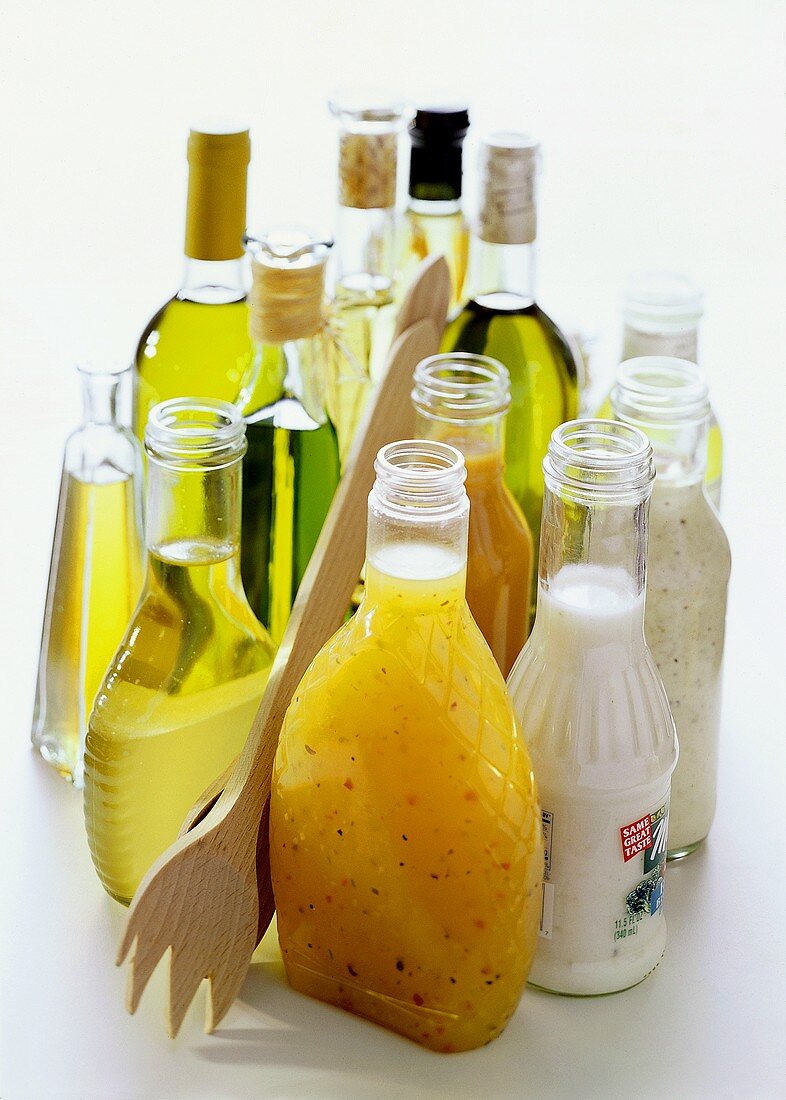 Assorted Salad Dressings in Bottles