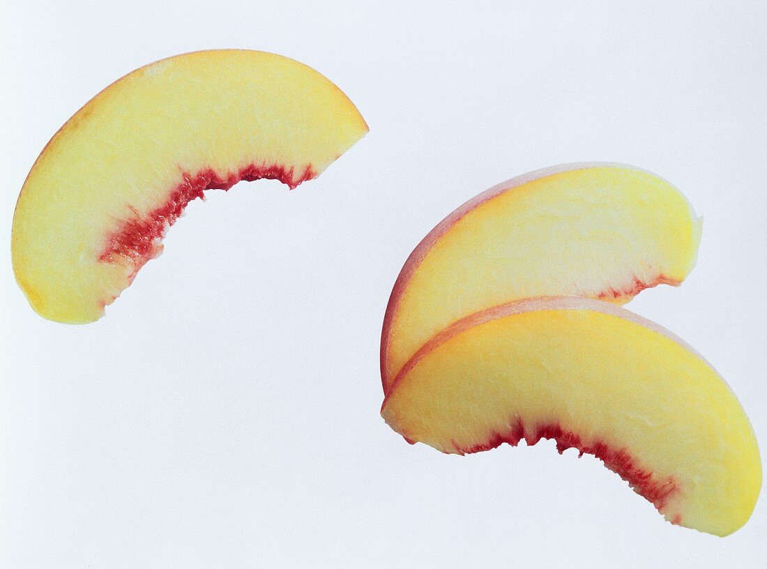 Three Peach Slices