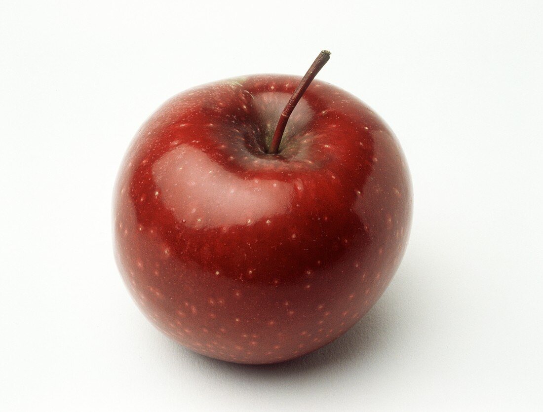 Glänzender roter Apfel