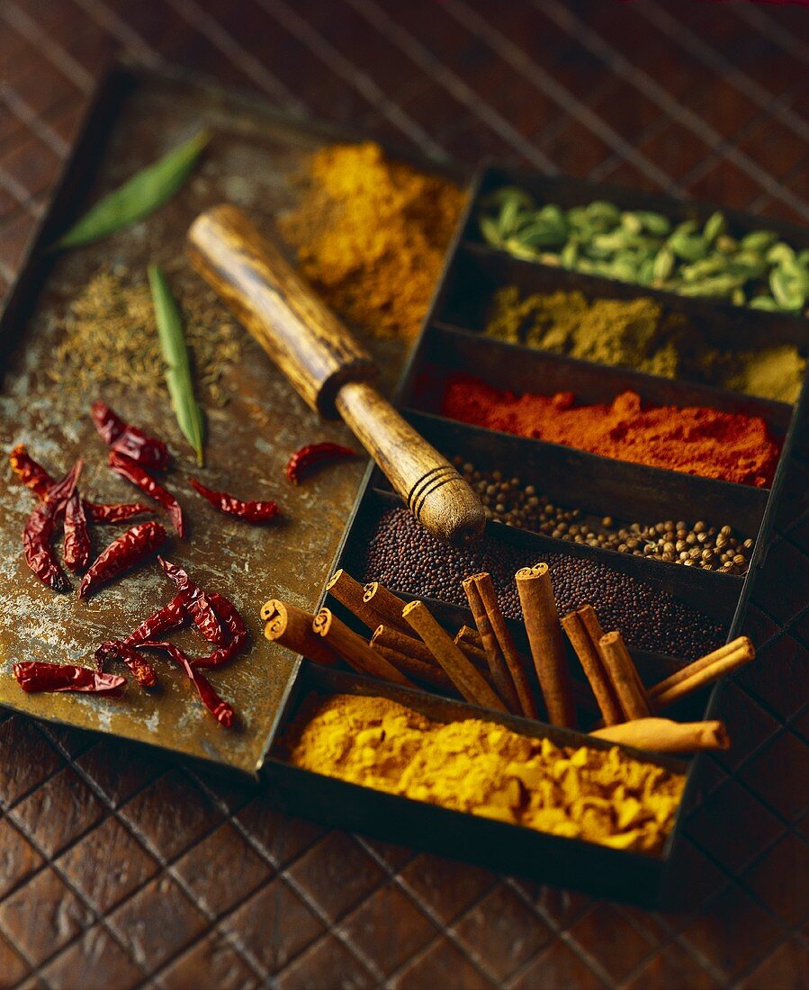 Still Life of Assorted Exotic Spices