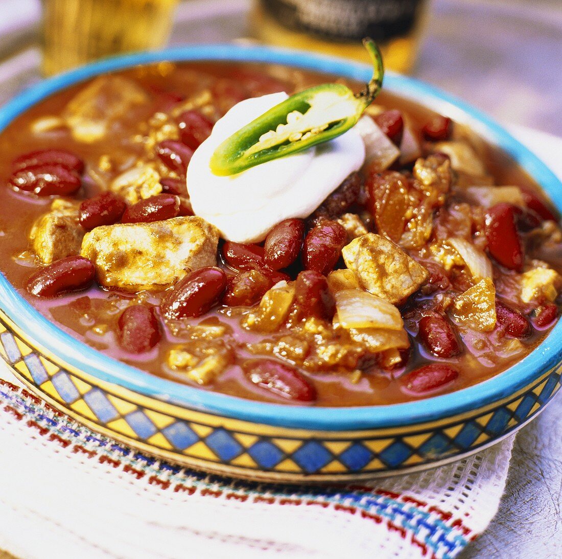 Chicken and red bean chili