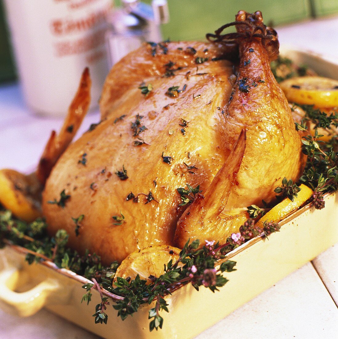 Whole Chicken with Herbs and Lemon