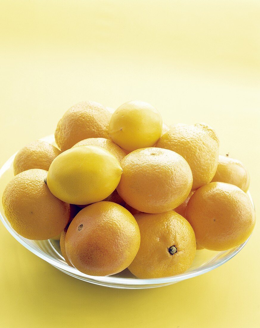 Assorted Citrus on a Plate