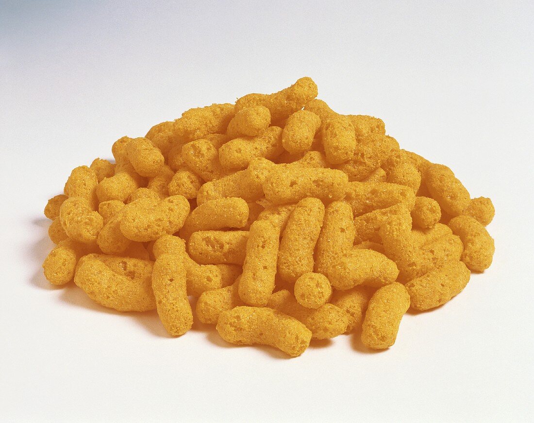 A Pile of Cheese Puffs