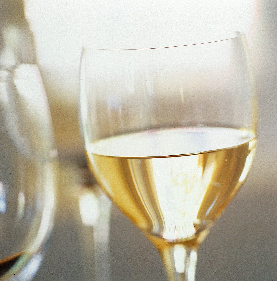 Detail of White Wine Glass
