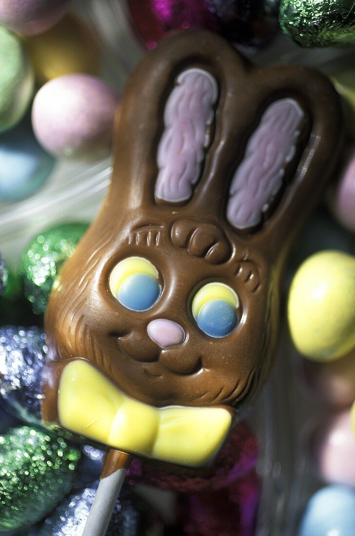 Chocolate Easter Bunny Lollipop