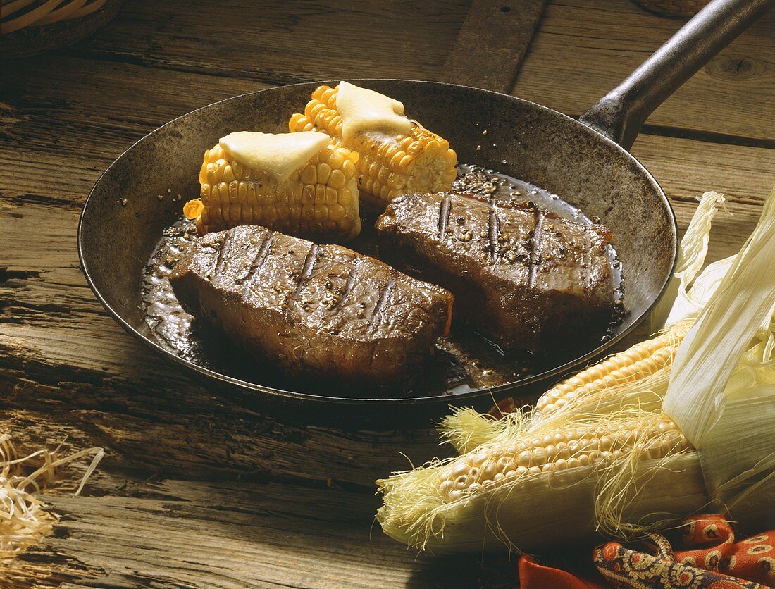 Steak in a Frying Pan