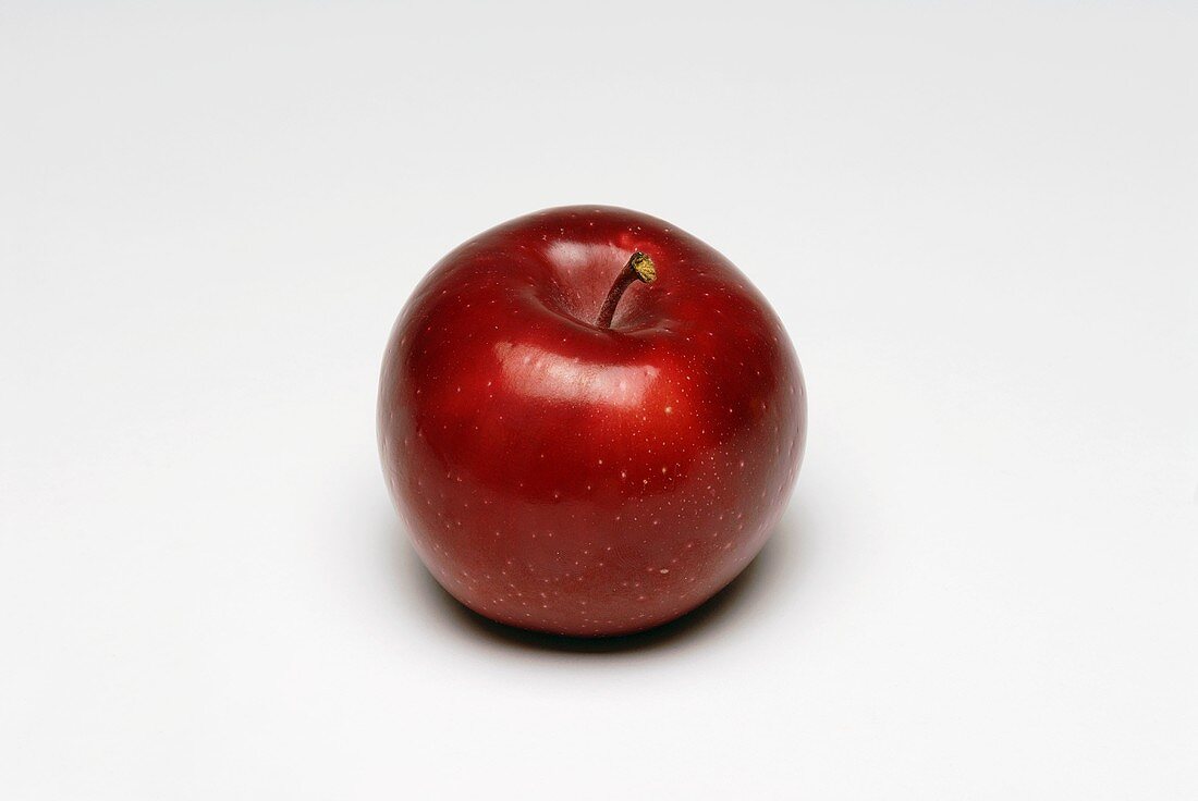 Ein roter Apfel (Sorte: Rome)