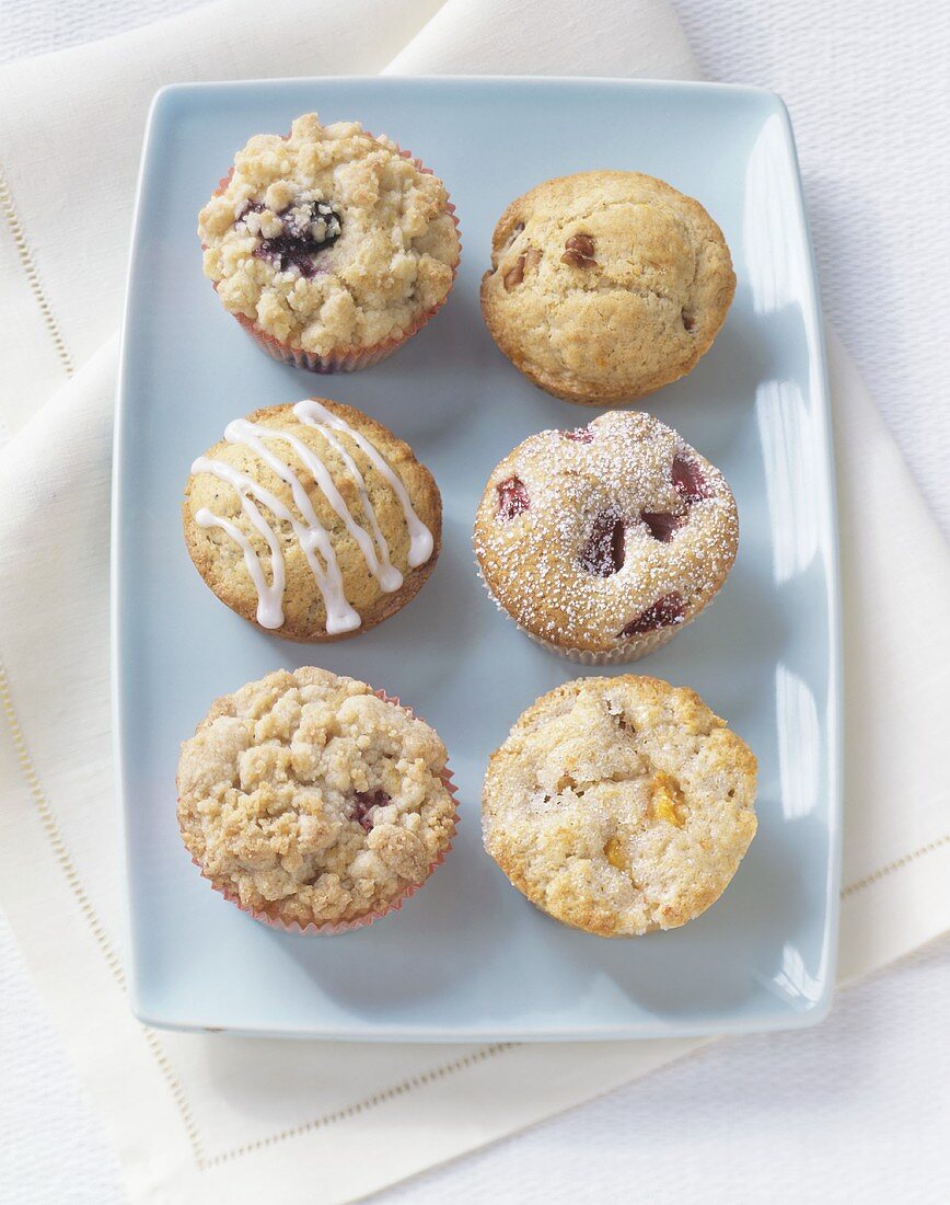 Six different muffins